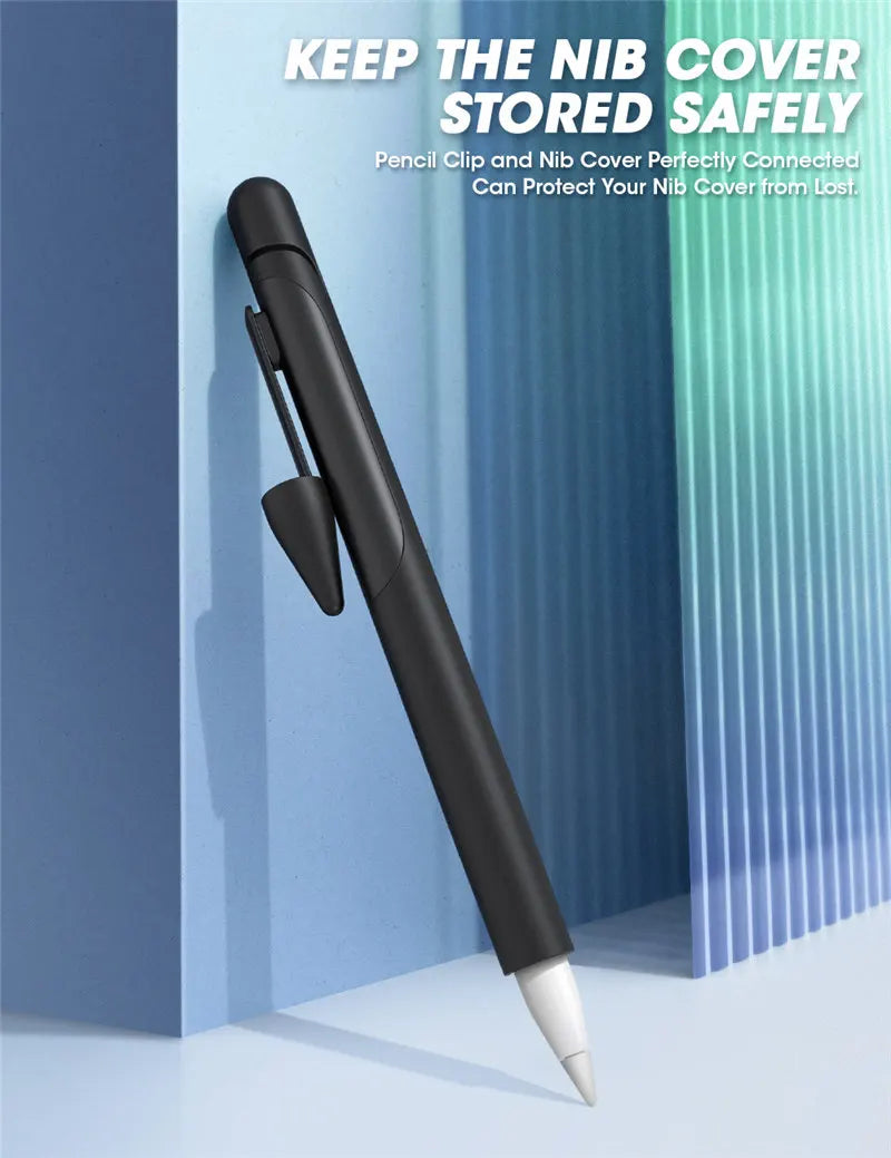 Apple Pencil 1st Gen Silicone Case – Anti-Slip Grip Ultra-Thin Includes 3 Nib Covers