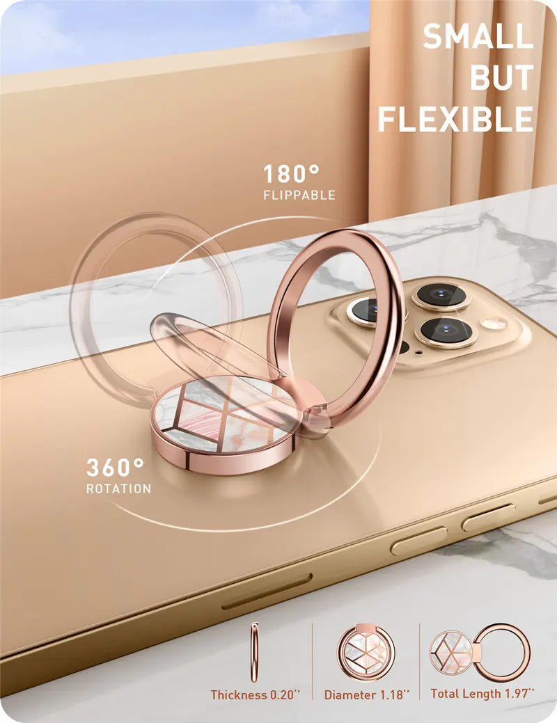 Universal Phone Ring Holder – 360° Rotation Magnetic Car Mount Compatible