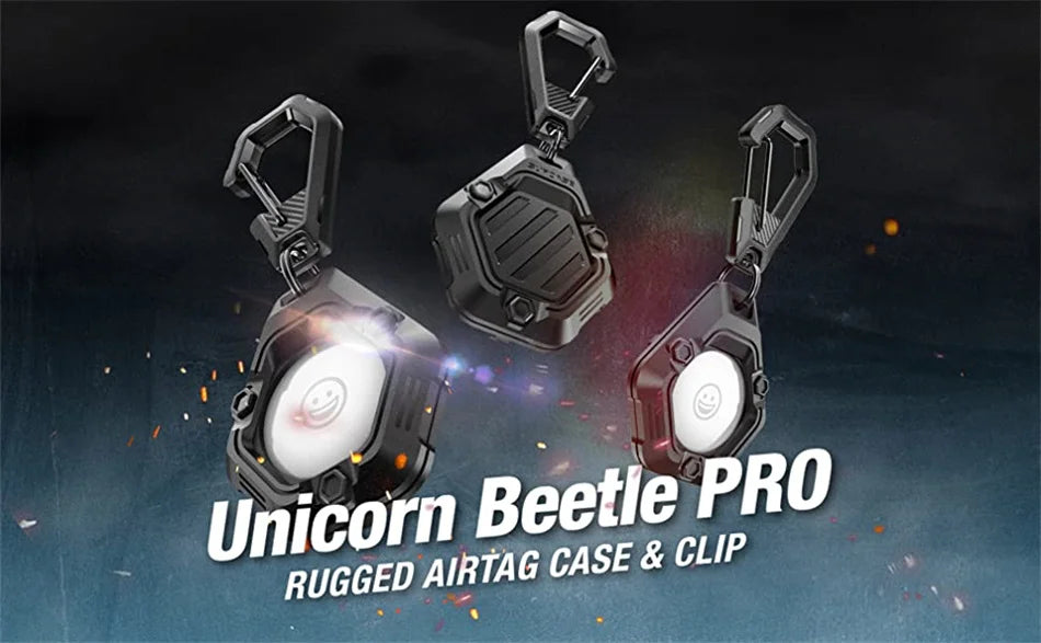 UB Pro Silicone AirTag Holder with Keychain – Durable & Secure