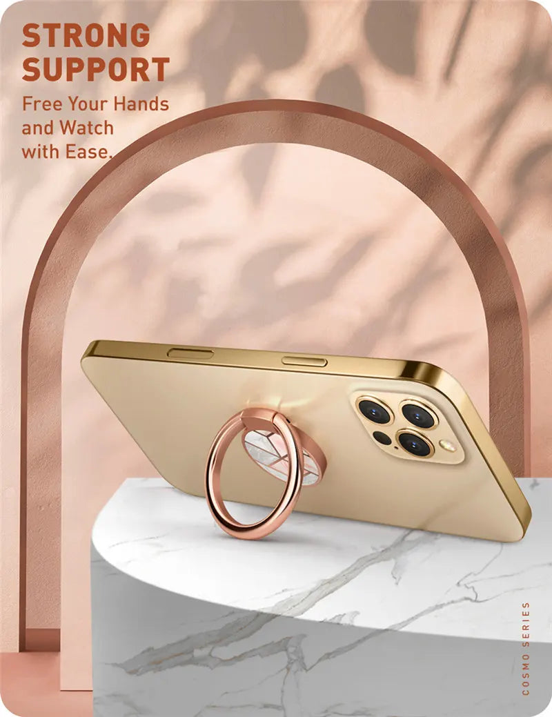 Universal Phone Ring Holder – 360° Rotation Magnetic Car Mount Compatible