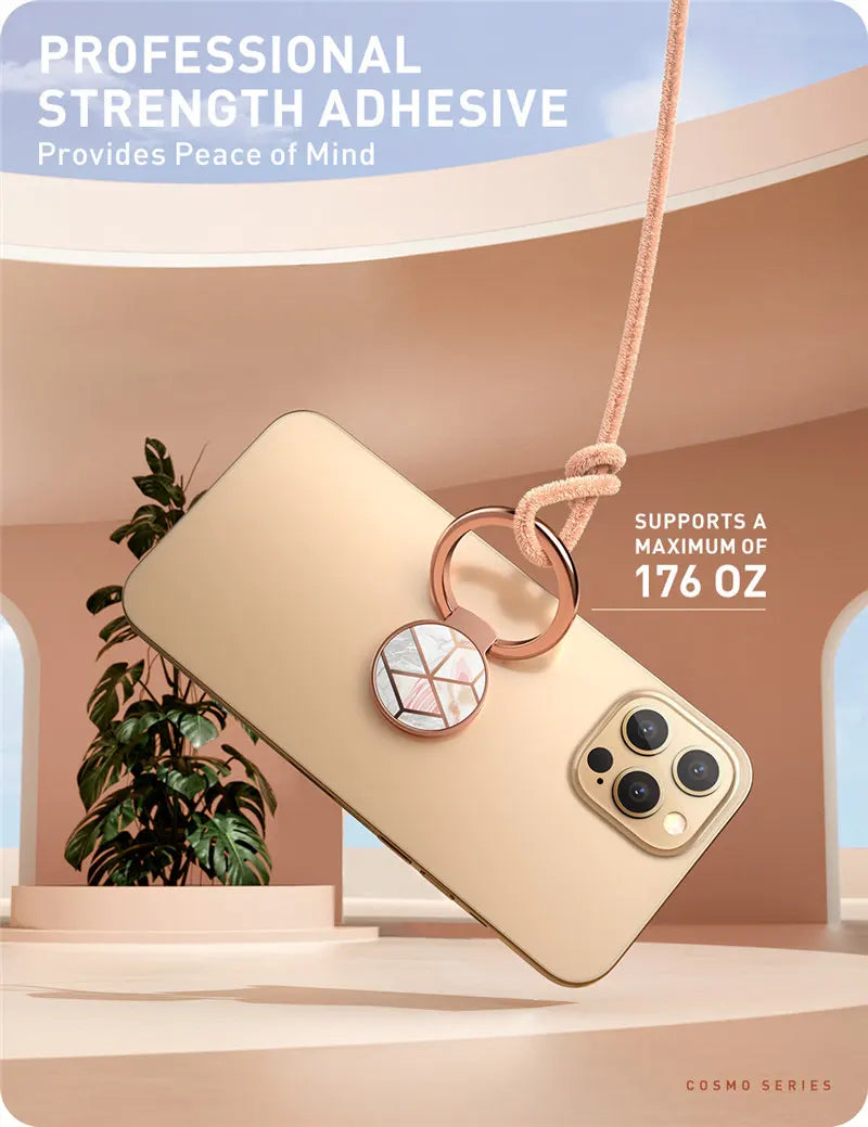 Universal Phone Ring Holder – 360° Rotation Magnetic Car Mount Compatible