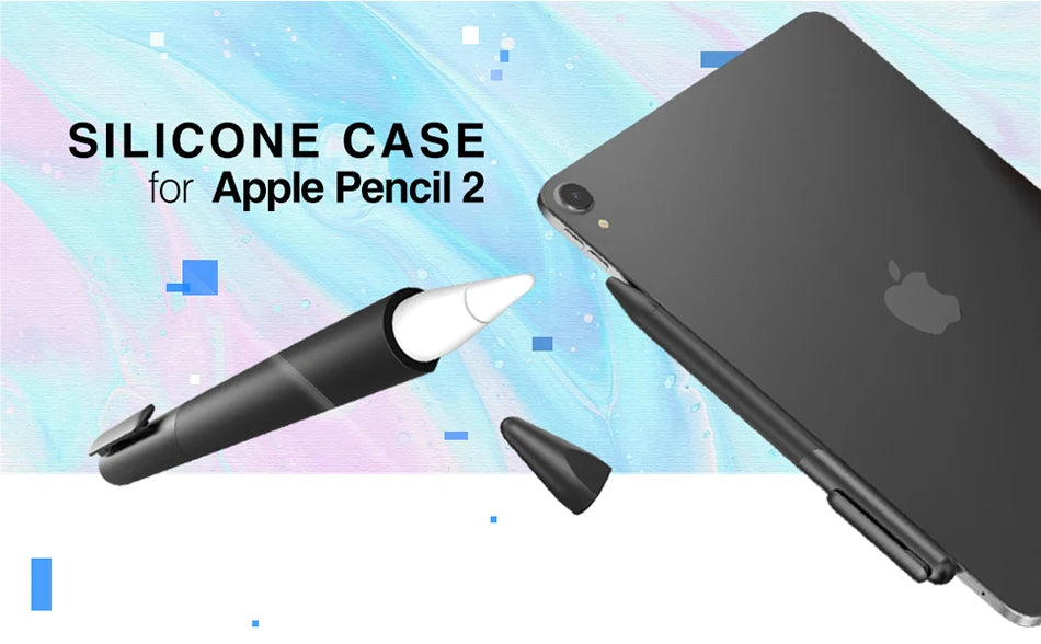Apple Pencil 2nd Gen Silicone Case – Anti-Slip Grip & Wireless Charging Compatible