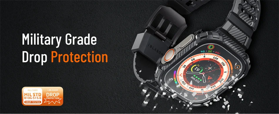 Apple Watch Ultra Case (49mm) – Protective Band with Built-in Tempered Glass Screen Protector