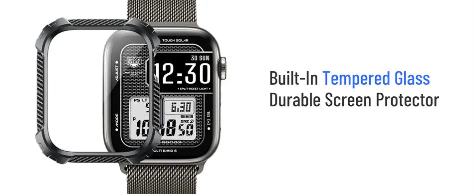 Apple Watch 7/6/SE Case (44mm) – Protective Cover with Band & Built-in Screen Protector