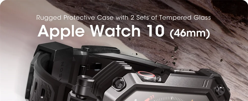 Apple Watch 10 Case (46mm) – Protective Cover with Band & Built-in Screen Protector