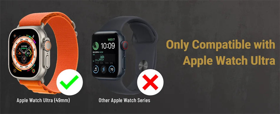 Apple Watch Ultra Case 49mm (2022/23) – Rugged Protective Cover with Strap & Screen Protector