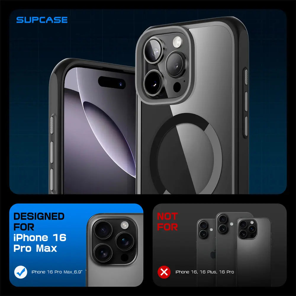 iPhone 16 Pro Max Case – Slim Magnetic Shockproof Case & Camera Button