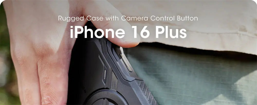 iPhone 16 Plus - Rugged Armorbox MagSafe Case with Screen Protector & Kickstand