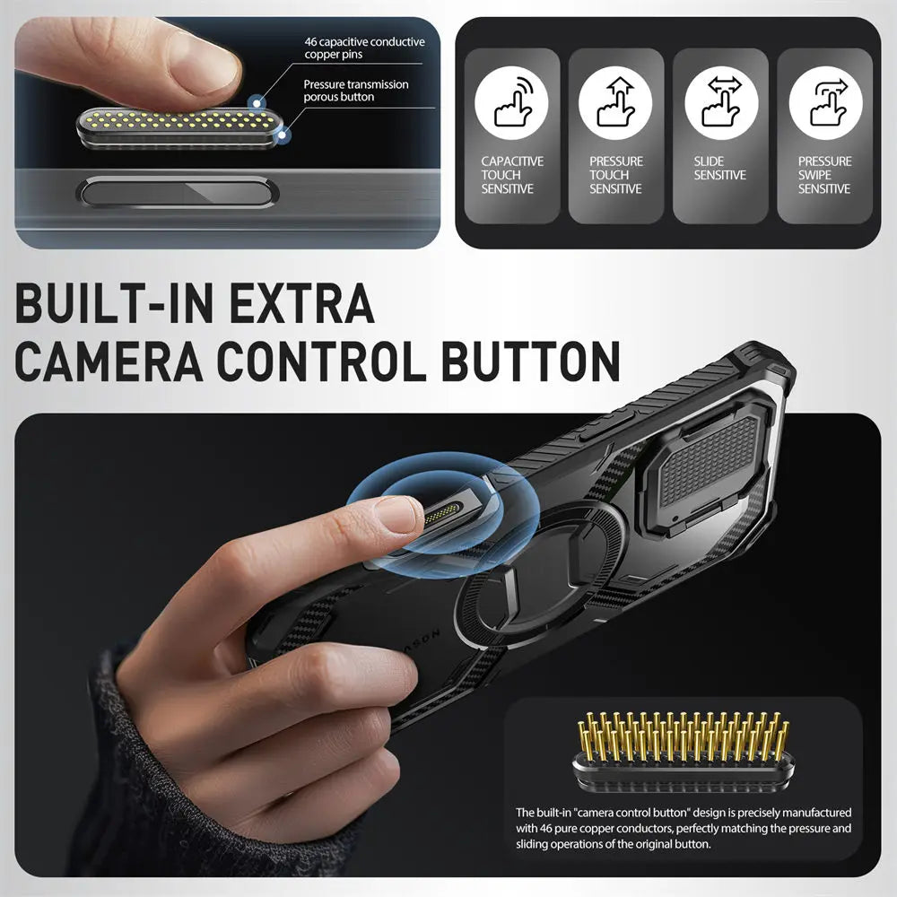 iPhone 16 – Military-Grade Armorbox MagSafe Case with Camera Protector