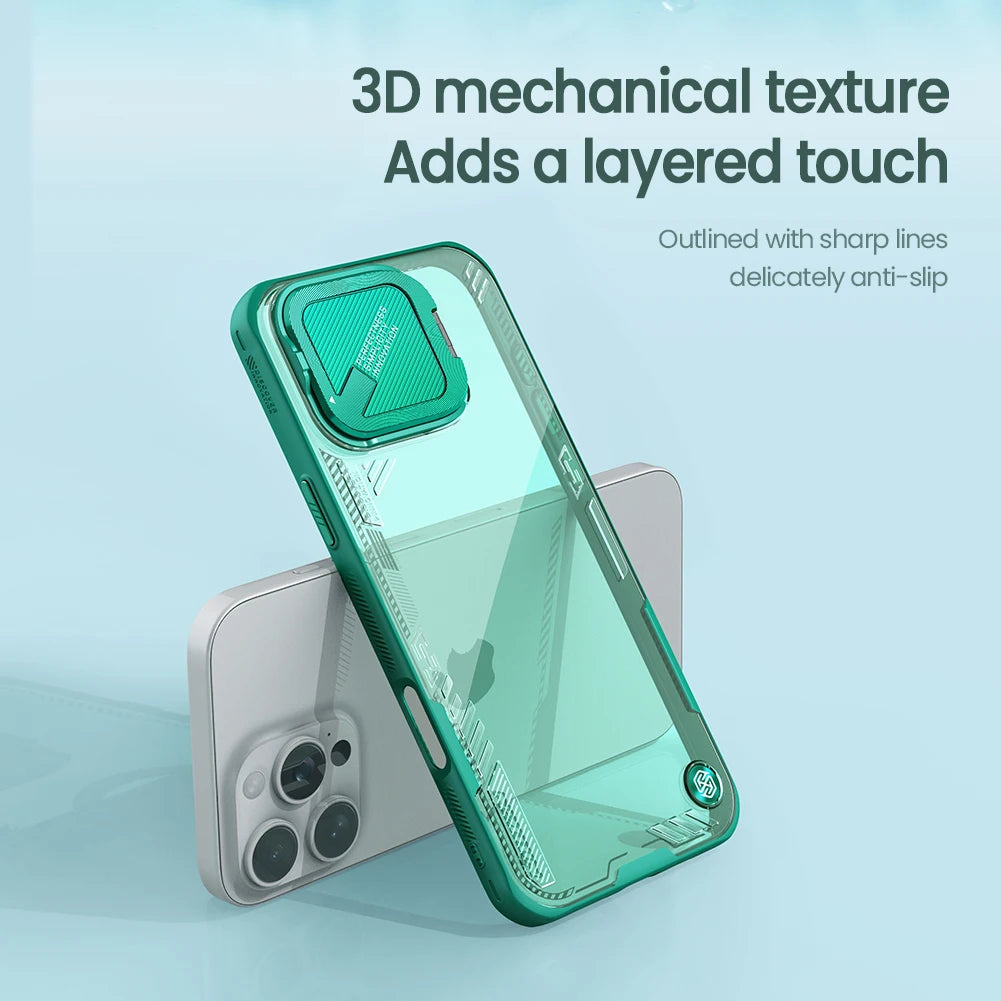iPhone 16 Pro Max Eco-friendly Shockproof Case With Camera Holder