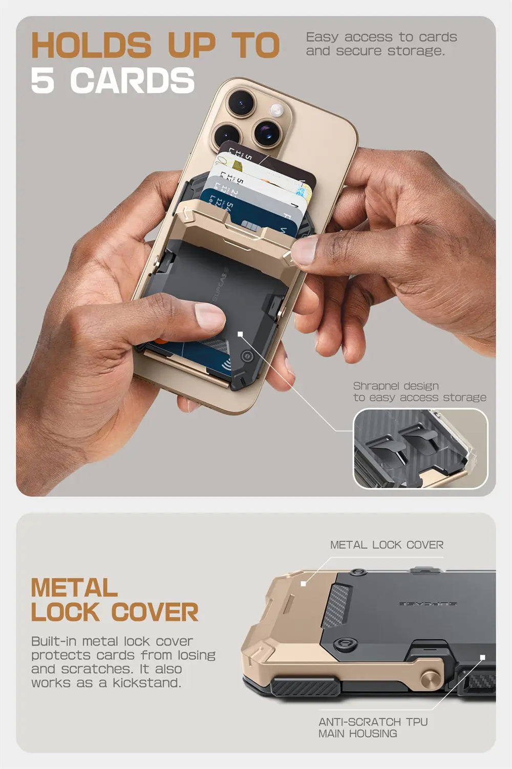 Magnetic Tripod Phone Stand & Card Holder – MagSafe Compatible & Adjustable Kickstand
