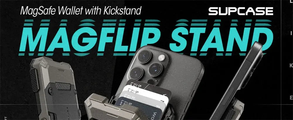 Magnetic Tripod Phone Stand & Card Holder – MagSafe Compatible & Adjustable Kickstand