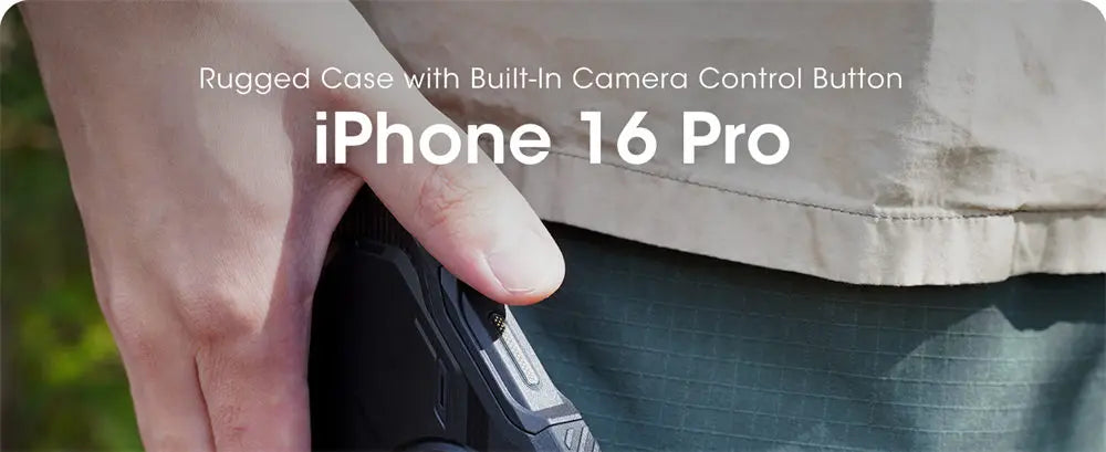 iPhone 16 Pro Case with Camera Control Button & Military Protection