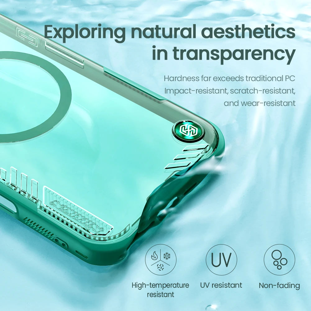 Eco-Friendly MagSafe Shockproof Case with Lens Stand for iPhone 16 Plus