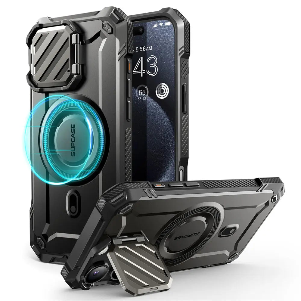 iPhone 16 Pro Max – Magnetic Rugged Case with Camera Cover