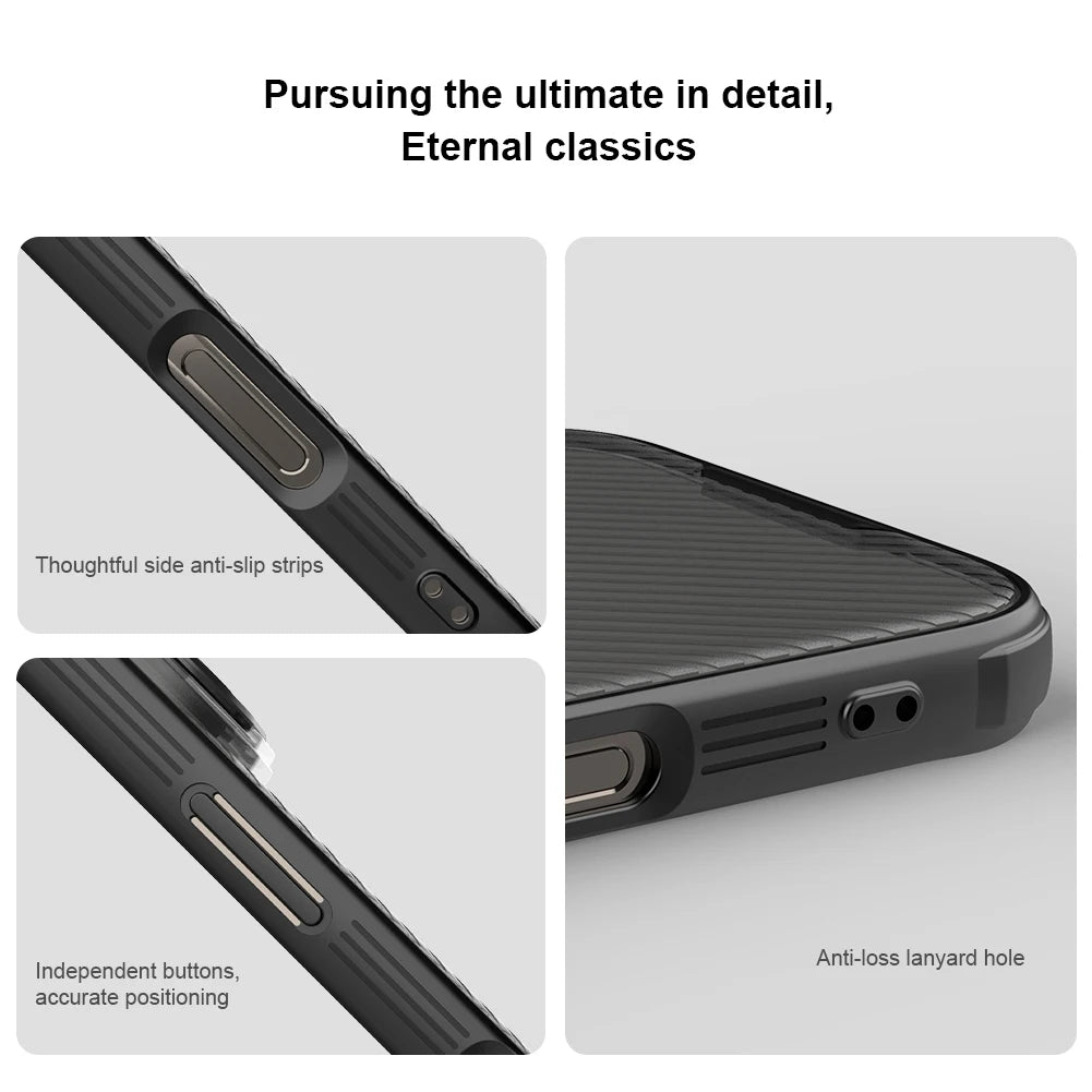 iPhone 16 Pro Max Magsafe Case CamShield Prop Transparent Cover with Lens Holder