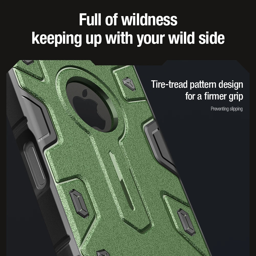 Magnetic Shockproof Case with Lens Holder for iPhone 16 Pro Max