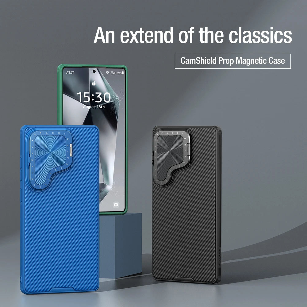 MagSafe Case for Samsung Galaxy S25 Ultra – CamShield Prop Magnetic Wireless Charging Back Cover