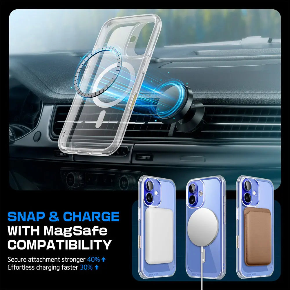 Clear Case for iPhone 16 Plus – Camera Button & MagSafe