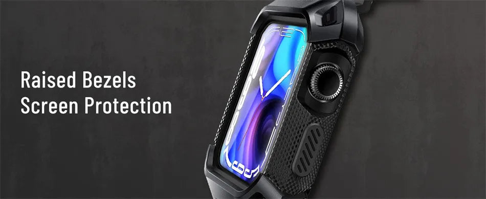 Apple Watch Series 9/SE2/8/7/6/SE/5/4 [41/40mm] UB Pro Protective Case with Strap