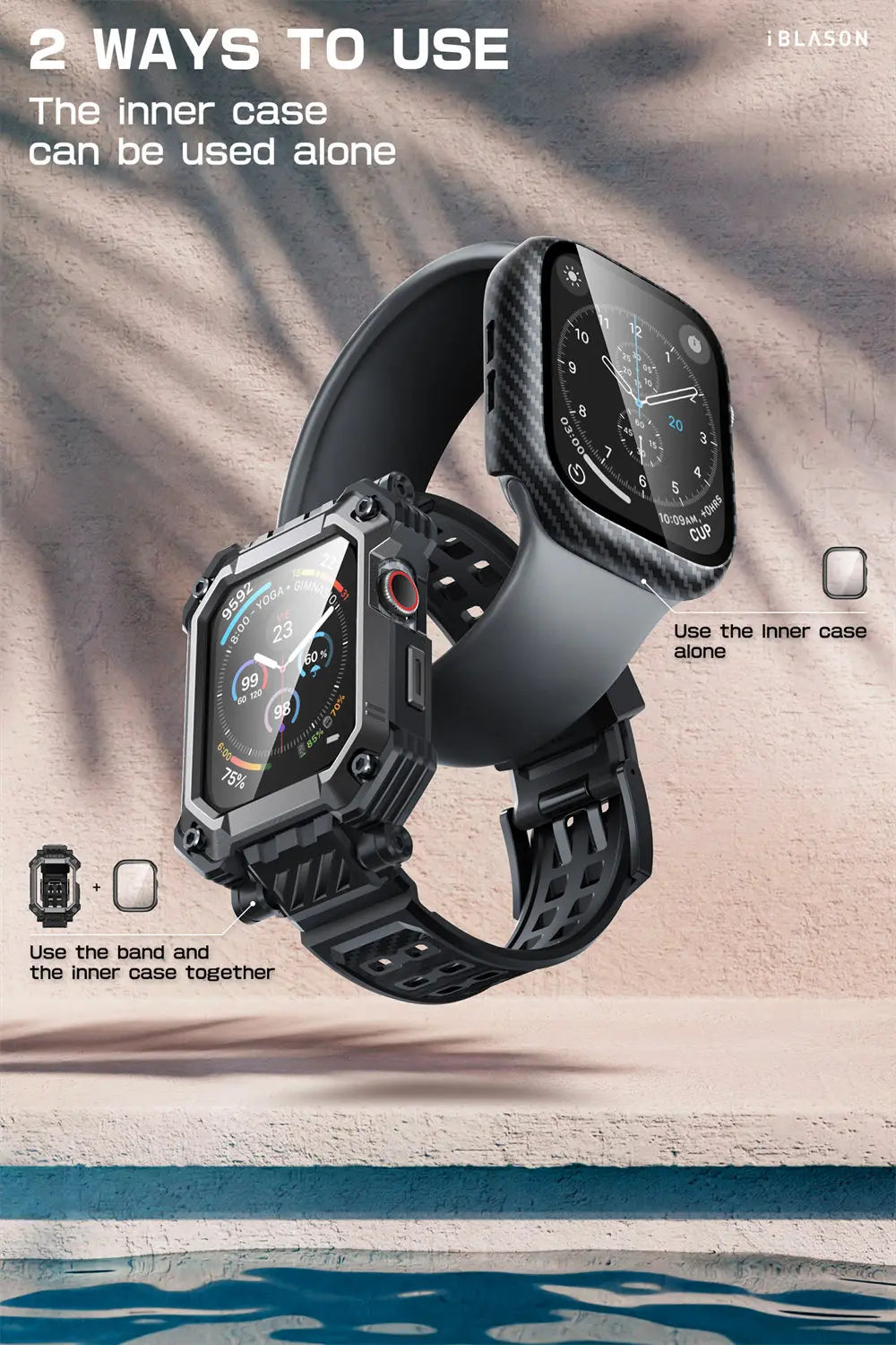 Apple Watch 10 Case (46mm) – Protective Cover with Band & Built-in Screen Protector