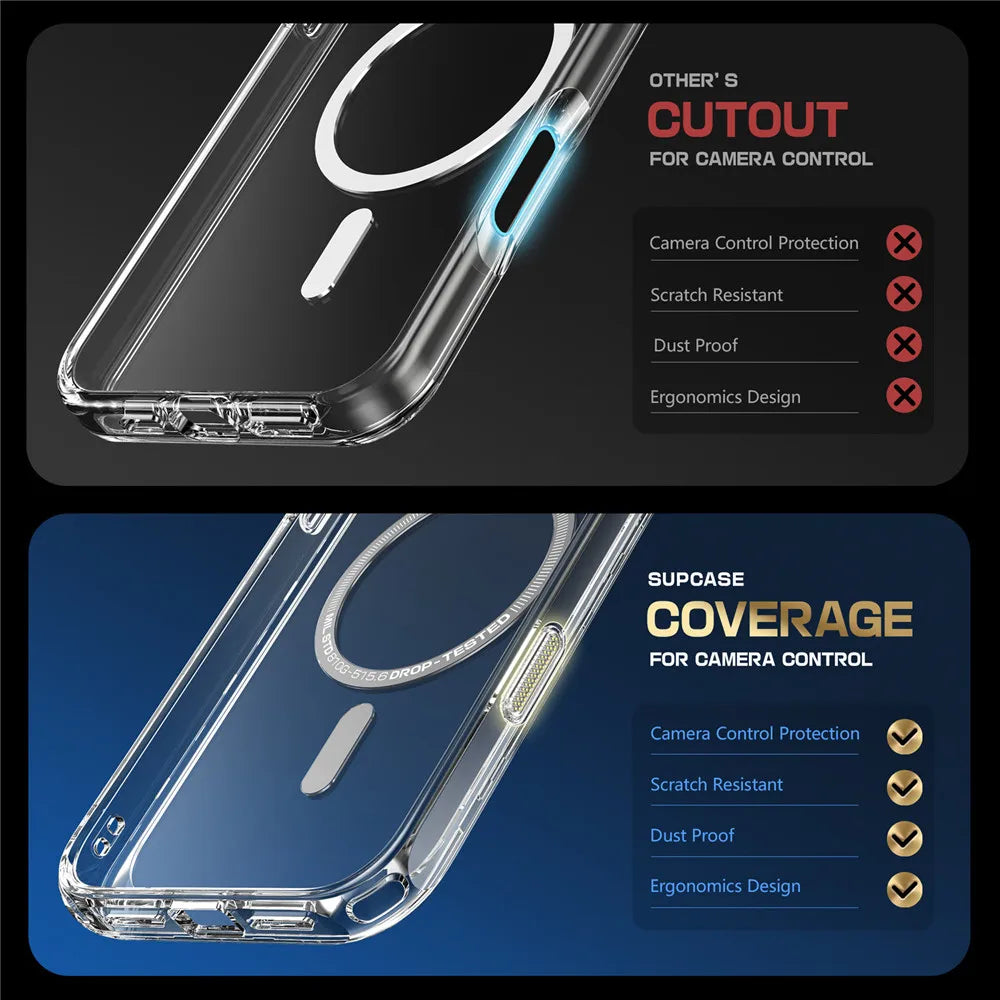 Clear Case for iPhone 16 Plus – Camera Button & MagSafe