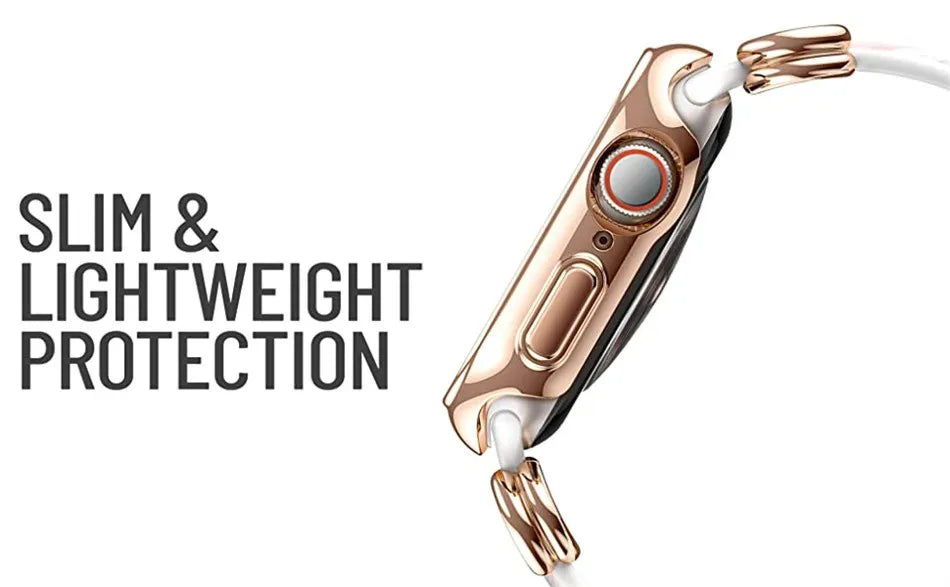 Apple Watch 7/6/SE Case (40/41mm) – Stylish Protective Case with Adjustable Soft Strap Bands