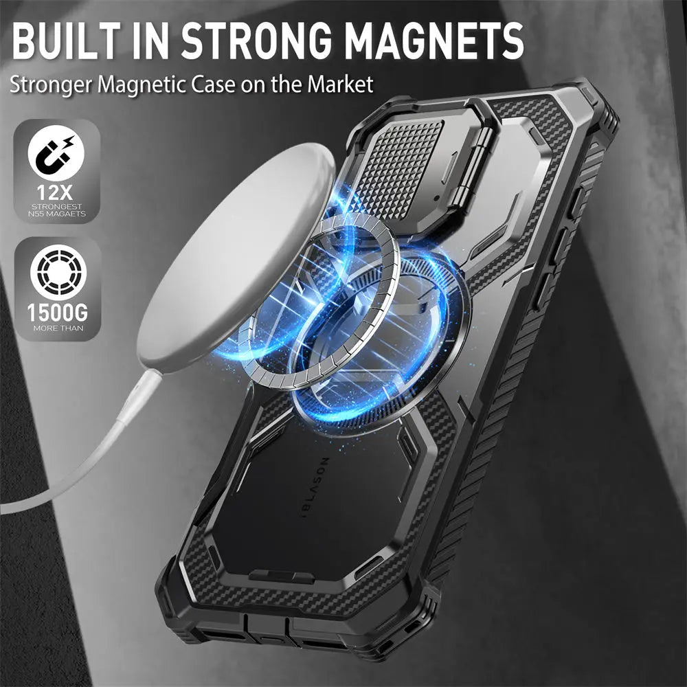 iPhone 16 – Military-Grade Armorbox MagSafe Case with Camera Protector