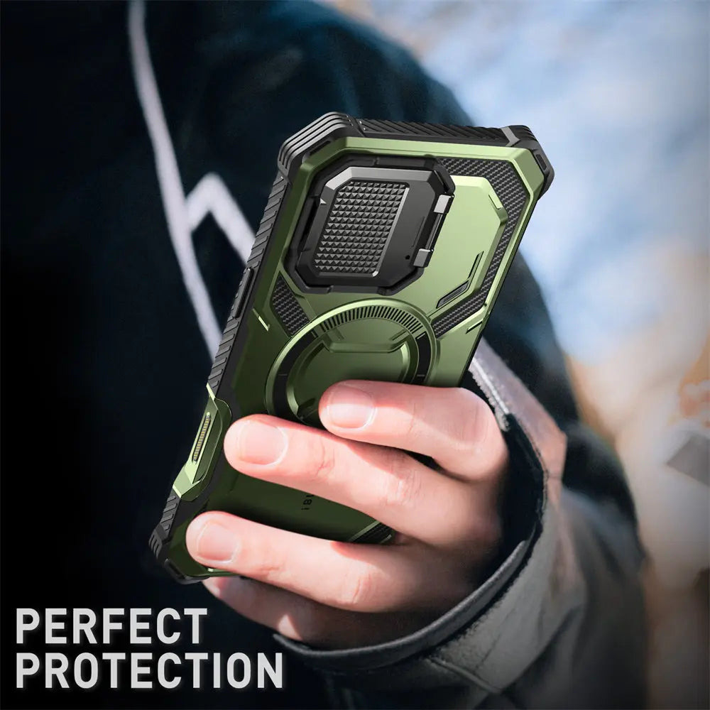 iPhone 16 Plus - Rugged Armorbox MagSafe Case with Screen Protector & Kickstand
