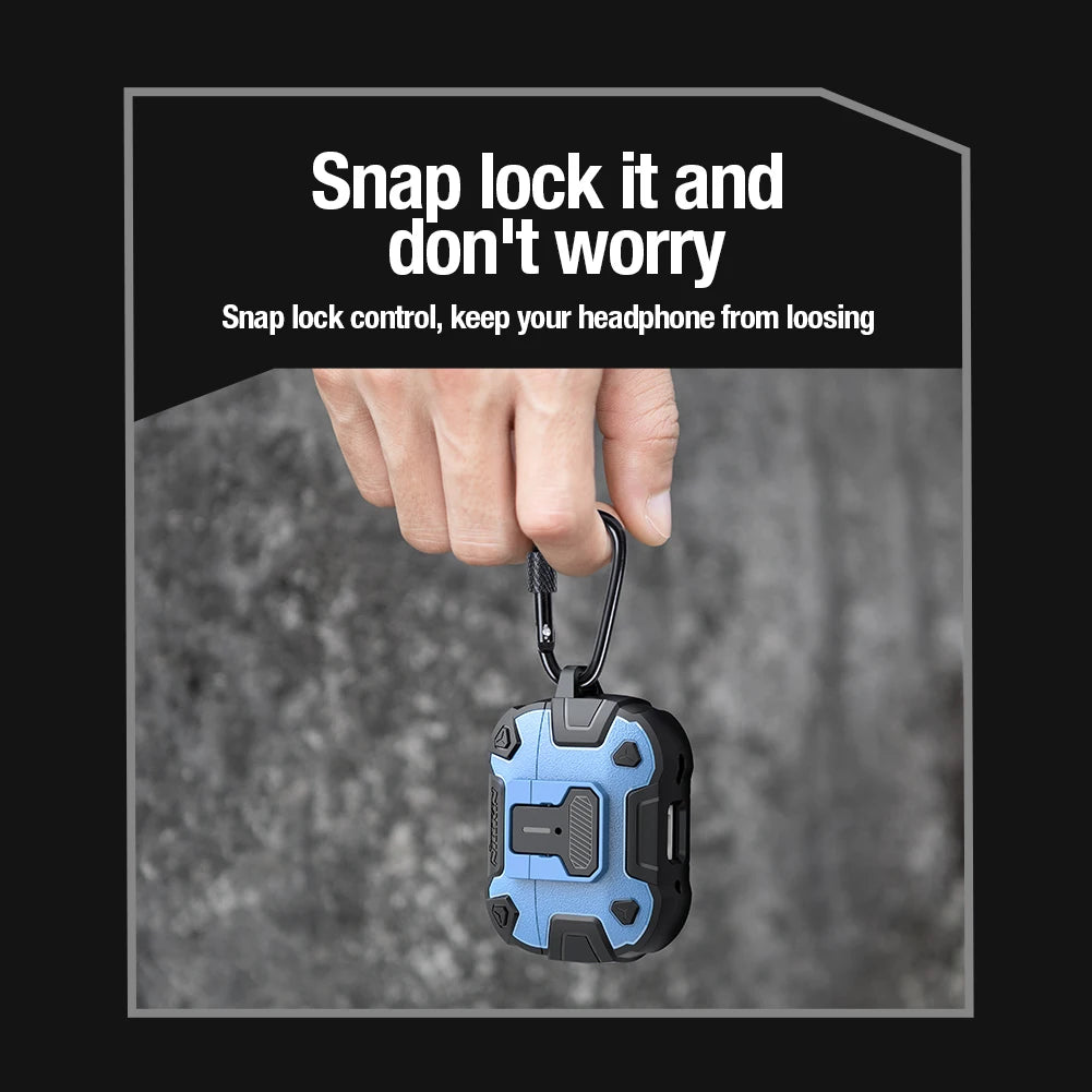 NILLKIN For AirPods Pro2 2022 Case Switch Cover for AirPods Pro 2nd Generation Wireless Earphone With Hook Keychain