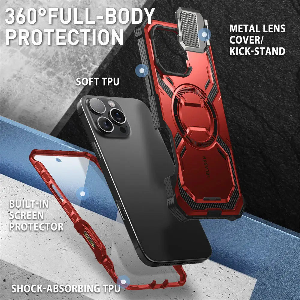iPhone 16 Pro Max Case with Camera Control Button & Magnetic Kickstand