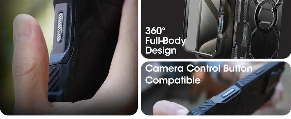 iPhone 16 Pro Case with Camera Control Button & Military Protection