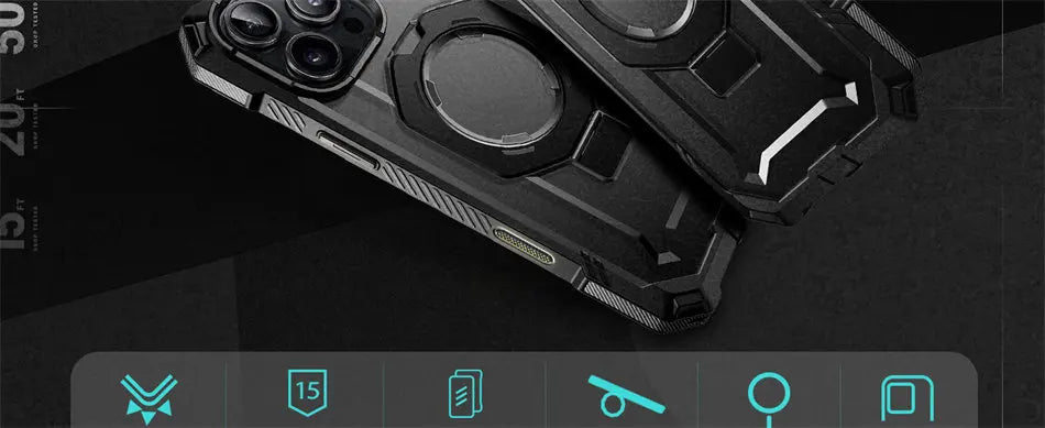 iPhone 16 Pro Rugged MagSafe Case – Camera Control & Drop Protection