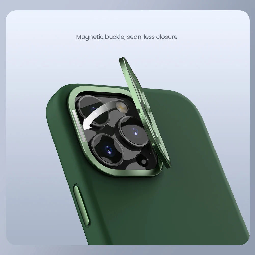 iPhone 16 Pro Max Magsafe Case Classic Liquid Silicone with Camera Protection & Kickstand