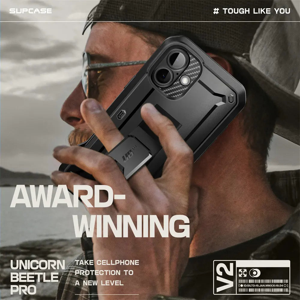 Heavy-Duty Rugged Case for iPhone 16 Plus With Screen Protector
