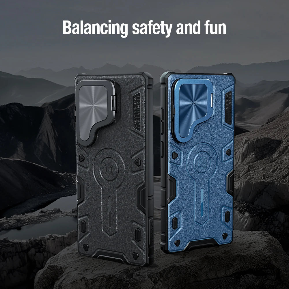MagSafe Case for Samsung Galaxy S25 Ultra – Armor Prop Magnetic Wireless Charging Back Cover