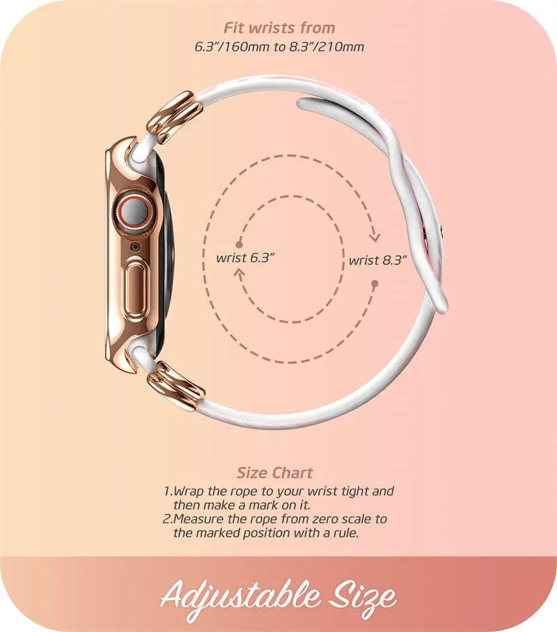 Apple Watch 7/6/SE/5/4 Case (45/44mm) | Stylish Protective Cover with Strap