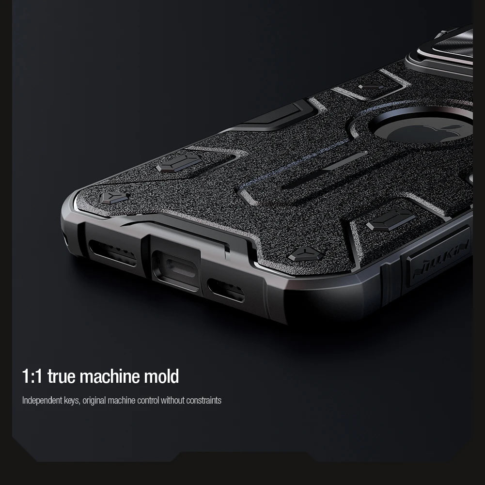 Magnetic Shockproof Case with Lens Holder for iPhone 16 Pro Max