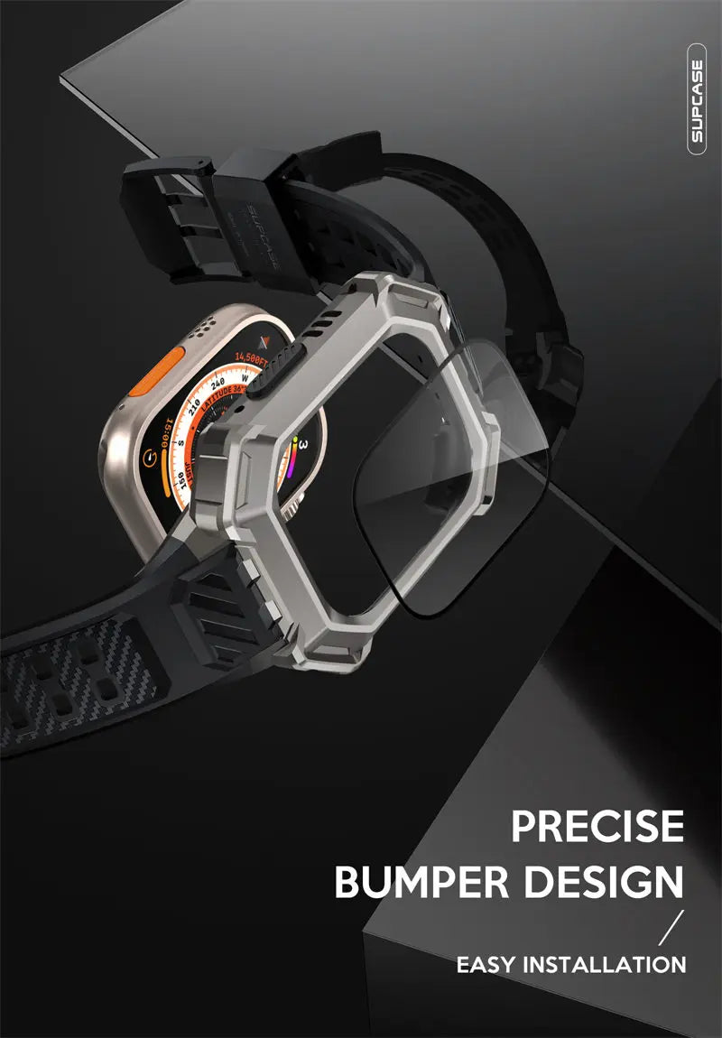 Apple Watch Ultra 49mm Case | UB Pro XT Rugged Metal Protective Cover with Strap