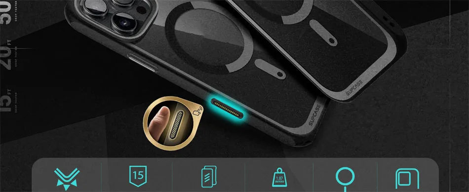 iPhone 16 Pro Max Case – Slim Magnetic Shockproof Case & Camera Button