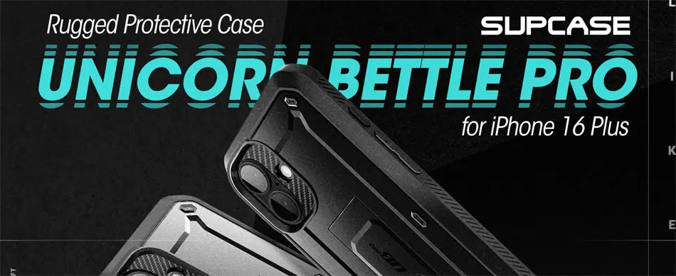 Heavy-Duty Rugged Case for iPhone 16 Plus With Screen Protector