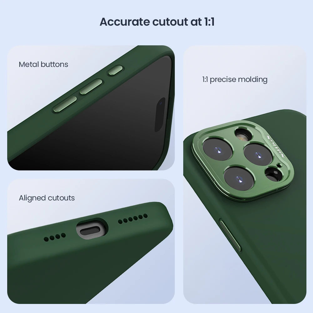 iPhone 16 Pro Max Magsafe Case Classic Liquid Silicone with Camera Protection & Kickstand