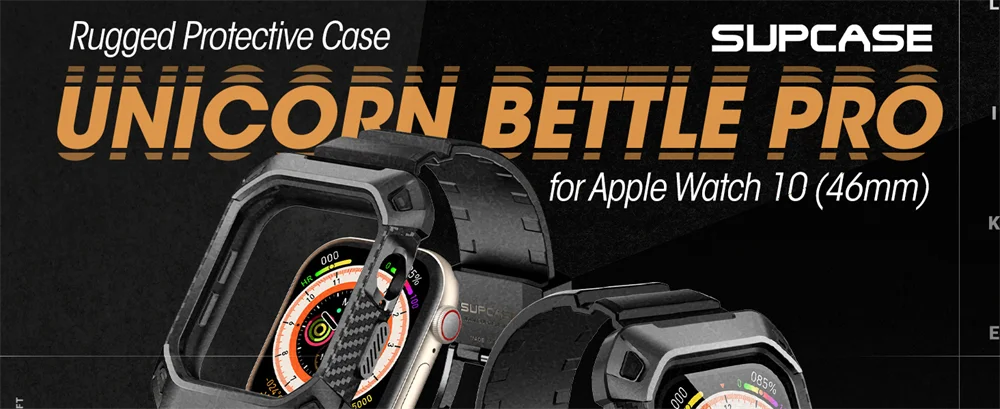 Apple Watch 10 Case (46mm) – Heavy-Duty Rugged Cover with Adjustable Strap