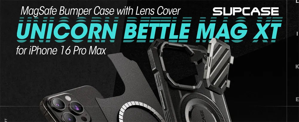 iPhone 16 Pro Max – Magnetic Rugged Case with Camera Cover