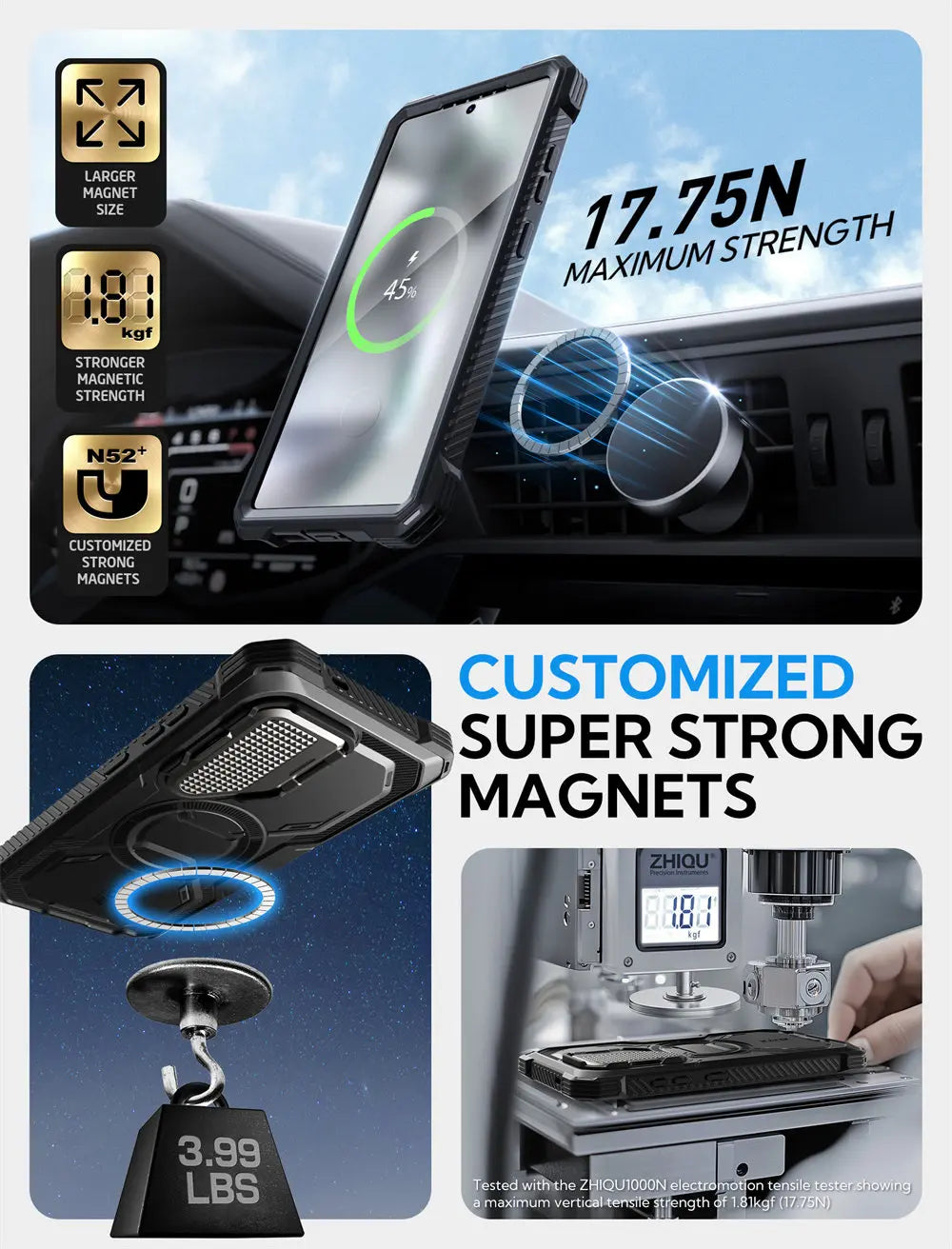 Armorbox Full-Body Rugged Case for Samsung Galaxy S25 Ultra with Built-in Screen Protector