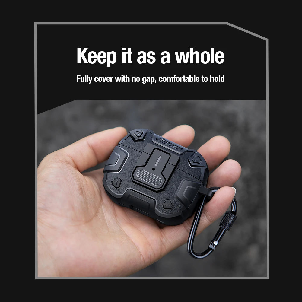NILLKIN For AirPods Pro2 2022 Case Switch Cover for AirPods Pro 2nd Generation Wireless Earphone With Hook Keychain