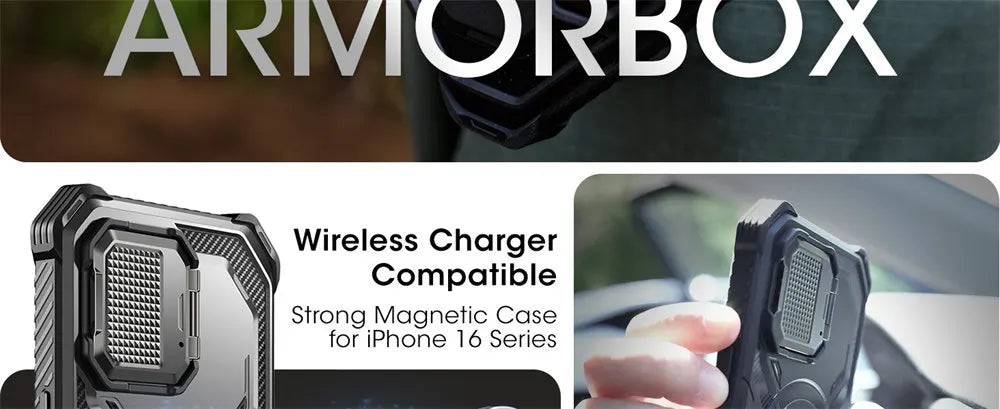 iPhone 16 Pro Max Case with Camera Control Button & Magnetic Kickstand