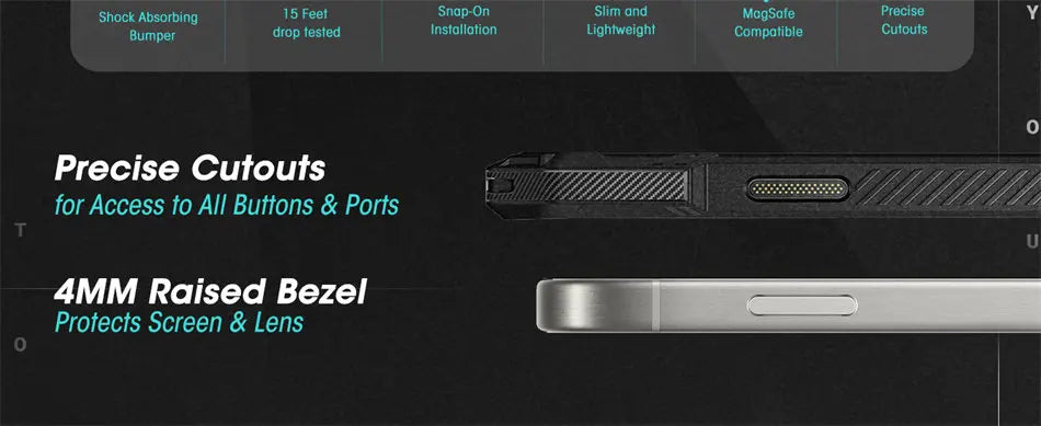 iPhone 16 Pro Rugged MagSafe Case – Camera Control & Drop Protection