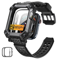 Apple Watch 10 Case (46mm) – Protective Cover with Band & Built-in Screen Protector - Black - Droptested