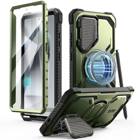 Armorbox Full-Body Rugged Case for Samsung Galaxy S25 Ultra with Built-in Screen Protector - Guldan - Droptested